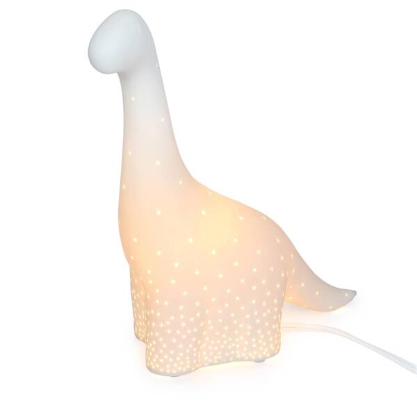Simple Designs Animal Love Porcelain Dinosaur Table Lamp - image 