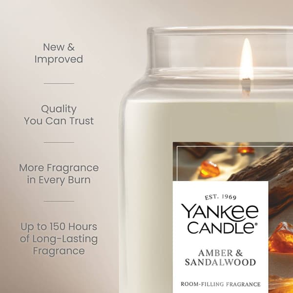 Yankee Candle&#174; 22oz. Amber & Sandalwood Jar Candle