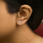 Haus of Brilliance 1/2ctw. Lab Grown Diamond Halo Stud Earrings - image 4