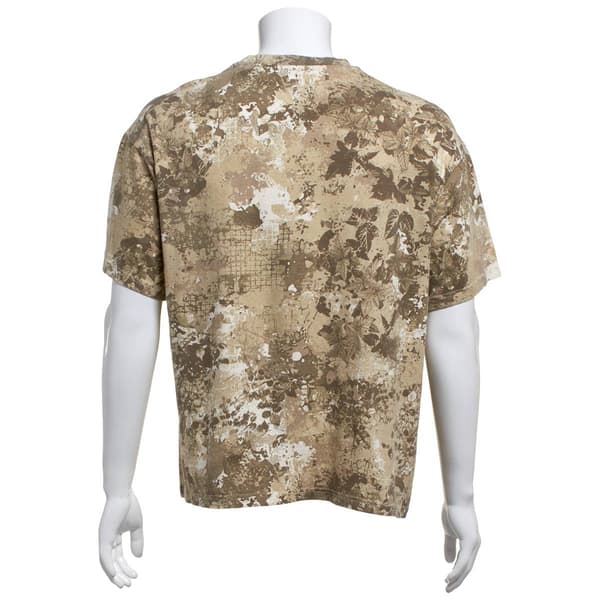 Young Mens Hollywood Jeans Oversized Day Leaf Camo Tee