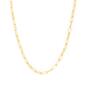 18in. Vermeil Sterling Silver Mini Paperclip Chain Necklace - image 1
