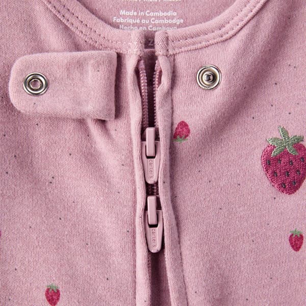 Baby Girl &#40;NB-9M&#41; Carter''s&#174; Ditsy Strawberry iLock Sleeper