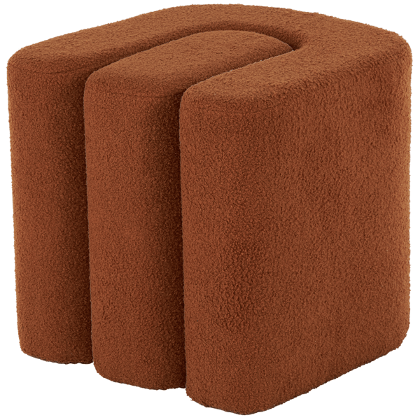 9th & Pike® Contemporary Copper Polyester Ottoman