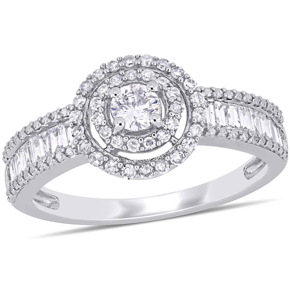 Diamond Classics(tm) 14kt. White Gold 3/4ct. Diamond Engagement Ring - image 