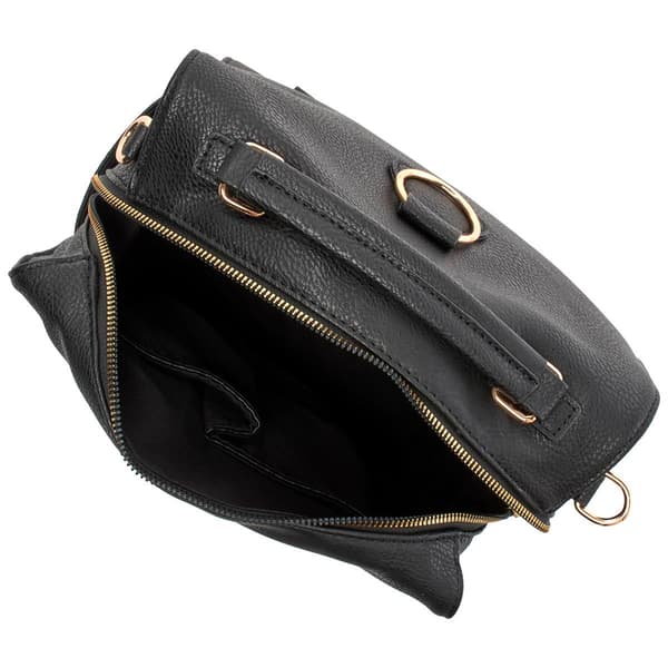 DS Fashion NY Perforated Front Zip Backpack
