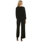 Womens MSK Long Sleeve Rhinestone Trim Side Tie Jumpsuit - image 2