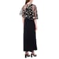 Womens MSK Asymmetric Threadwork Poncho Gown - image 2