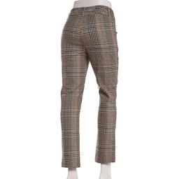 Juniors Zoe & Phoebe Plaid Millenium Triple Button Ankle Pants
