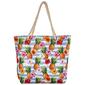 Renshun Pineapple Floral Canvas Tote - image 1