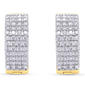 Nova Star® Gold Plated Lab Grown Diamond Hoop Earrings - image 2