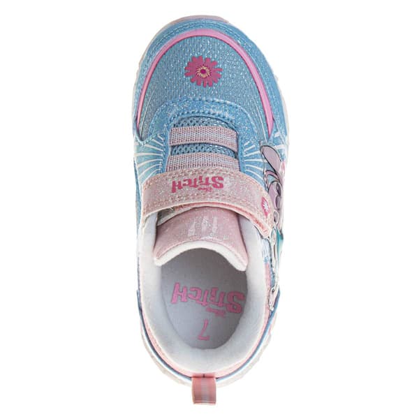 Little Girls Disney Stitch and Angel Light Up Fashion Sneakers.