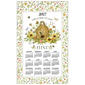 Kay Dee Cal 2027 Bee Floral Calendar Towel - image 1