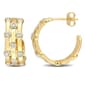 Gold Plated 7/8ctw Lab Grown Diamond Earrings - image 1