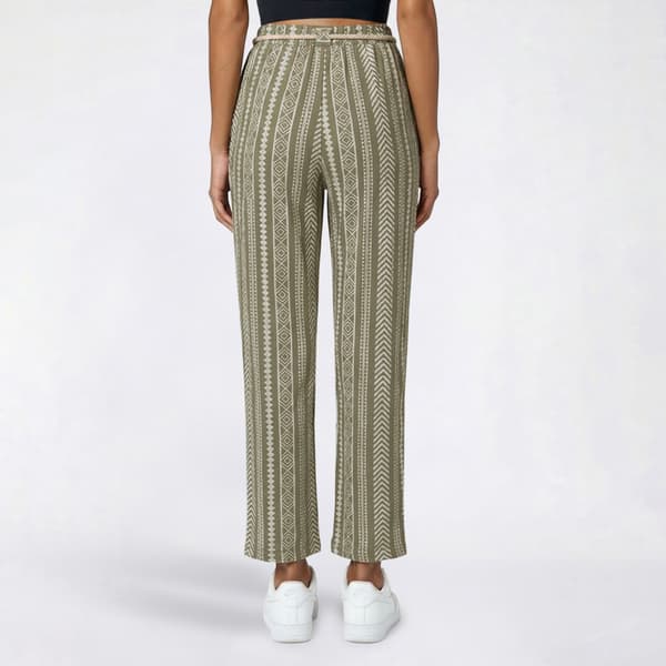 Juniors Derek Heart Wide Leg Palazzo Pants w/ Rope Belt-Seagrass