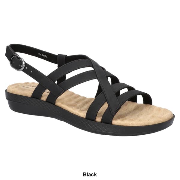 Womens Easy Street Lobo Strappy Slingback Sandals