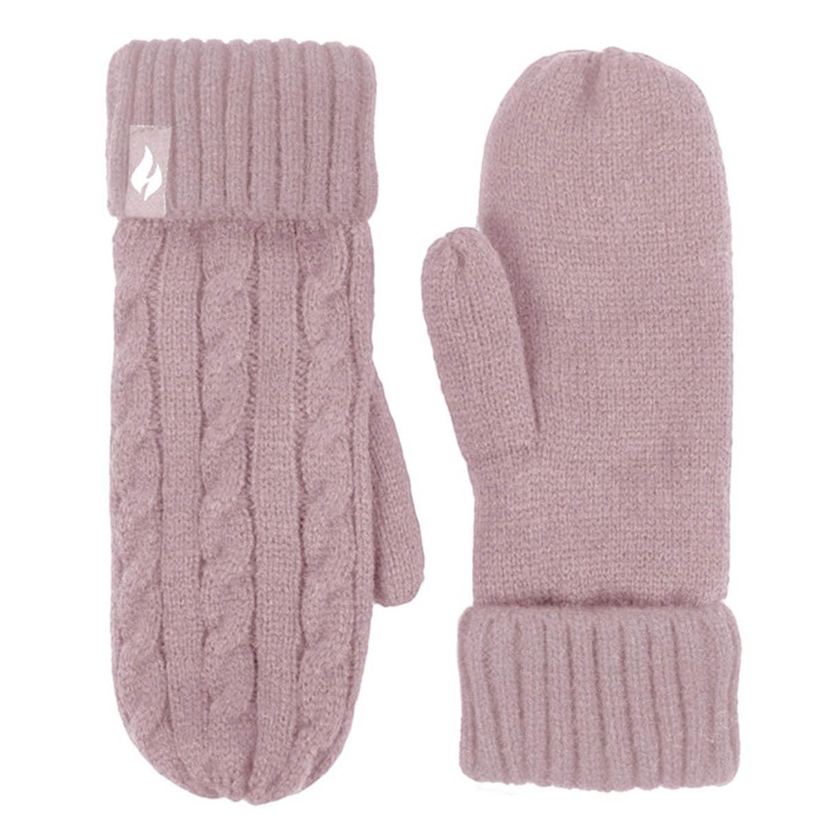 Womens Heat Holders(R) Jackie Cuff Mittens - Lilac