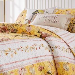 Greenland Home Fashions&#8482; Finley Reversible Floral Quilt Set