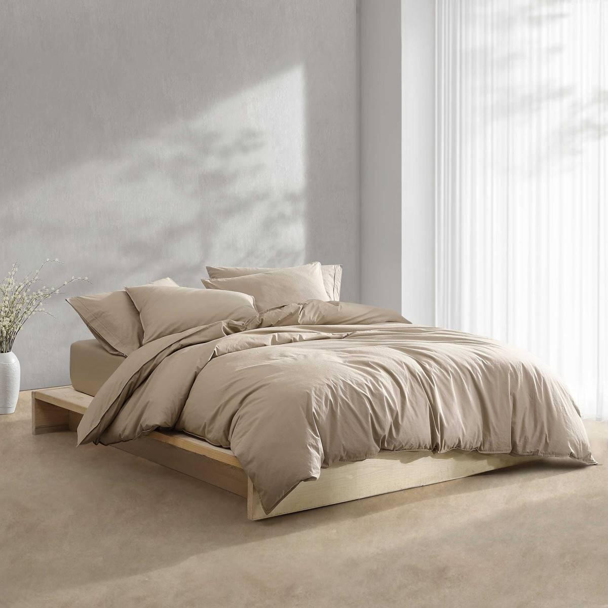 Calvin Klein Washed Percale Cotton 3pc. Duvet Cover Set