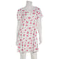 Womens Jessica Simpson Short Sleeve Floral Ribbons Nightshirt - image 2