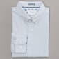 Mens Denim & Flower Long Sleeve Dress Shirt - White/Blue - image 1