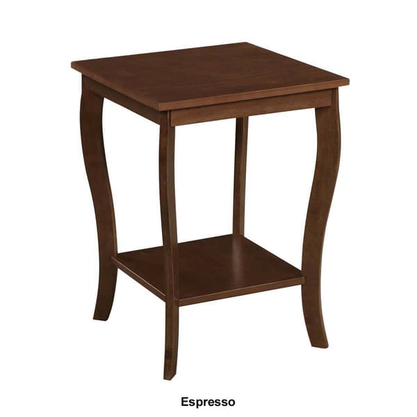 Convenience Concepts American Heritage Square End Table w/ Shelf