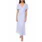 Womens MSK Short Sleeve V Neck Foil Print Yoryu Midi - image 1