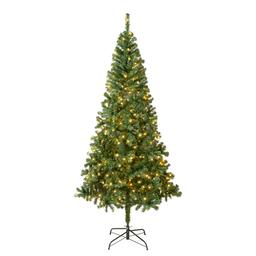 National Tree 7.5ft Linden Spruce Wrapped Pre-Lit Christmas Tree