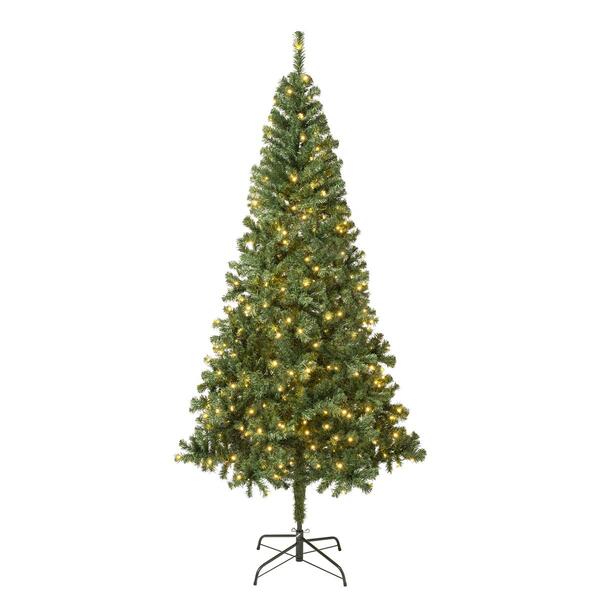 National Tree 7.5ft Linden Spruce Wrapped Pre-Lit Christmas Tree - image 