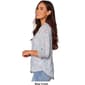 Womens Democracy Pintuck Woven Floral Button Front Blouse - image 2
