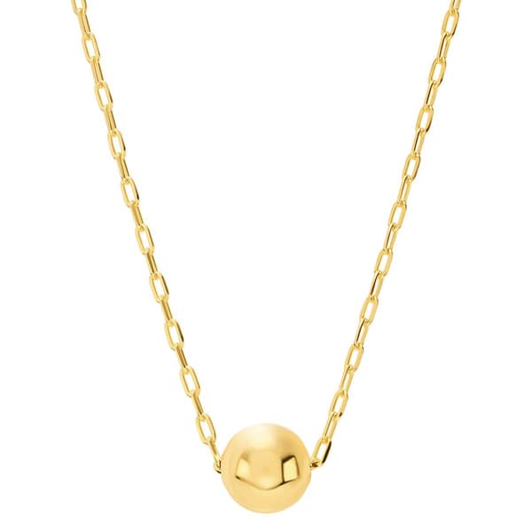 Athra 16in. 14kt. Gold over Brass Ball Pendant Necklace