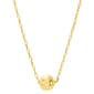 Athra 16in. 14kt. Gold over Brass Ball Pendant Necklace - image 1