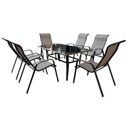 Great Falls Rectangle Glass Top Table