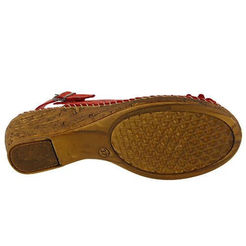 Womens Spring Step Belford Slingback Sandals – Red