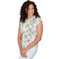 Petite Emaline Key Items Cap Sleeve All Over Lemon Blouse - image 2