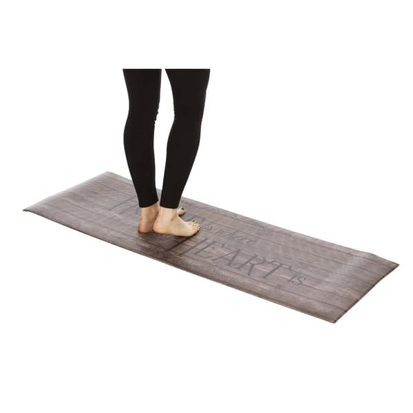 J&V Textiles Cloud Comfort "Home is Where" Kitchen Mat
