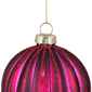 Northlight 4ct. Maroon Ribbed Glass Ball Christmas Ornaments - image 6