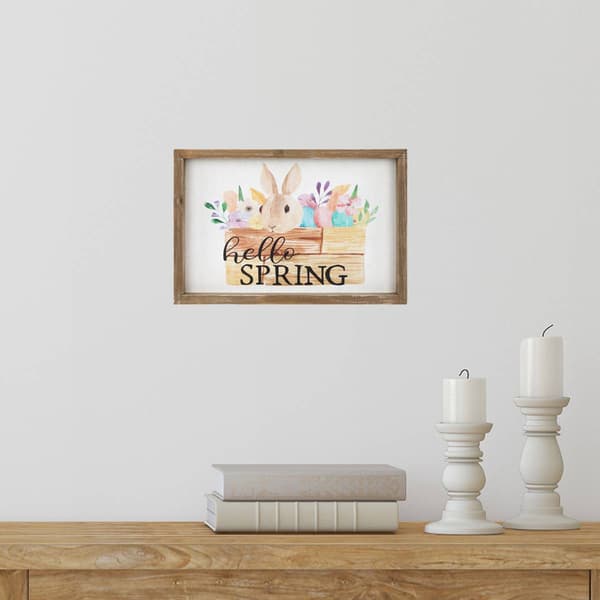 Northlight Seasonal Hello Spring Framed Easter Wall Sign