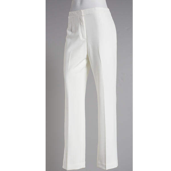 Womens Kasper Suit Separates Kate Solid Stretch Crepe Pants - image 