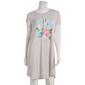 Plus Size Jaclyn Short Sleeve Paris Floral Screen Nightshirt - image 2