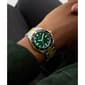Mens Guess Two-Tone Green Sunray Dial Watch - GW0968G4 - image 5
