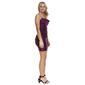 Juniors Emerald Sundae Dreamy Glitter Cowl Neck Ruched Slip Dress - image 4