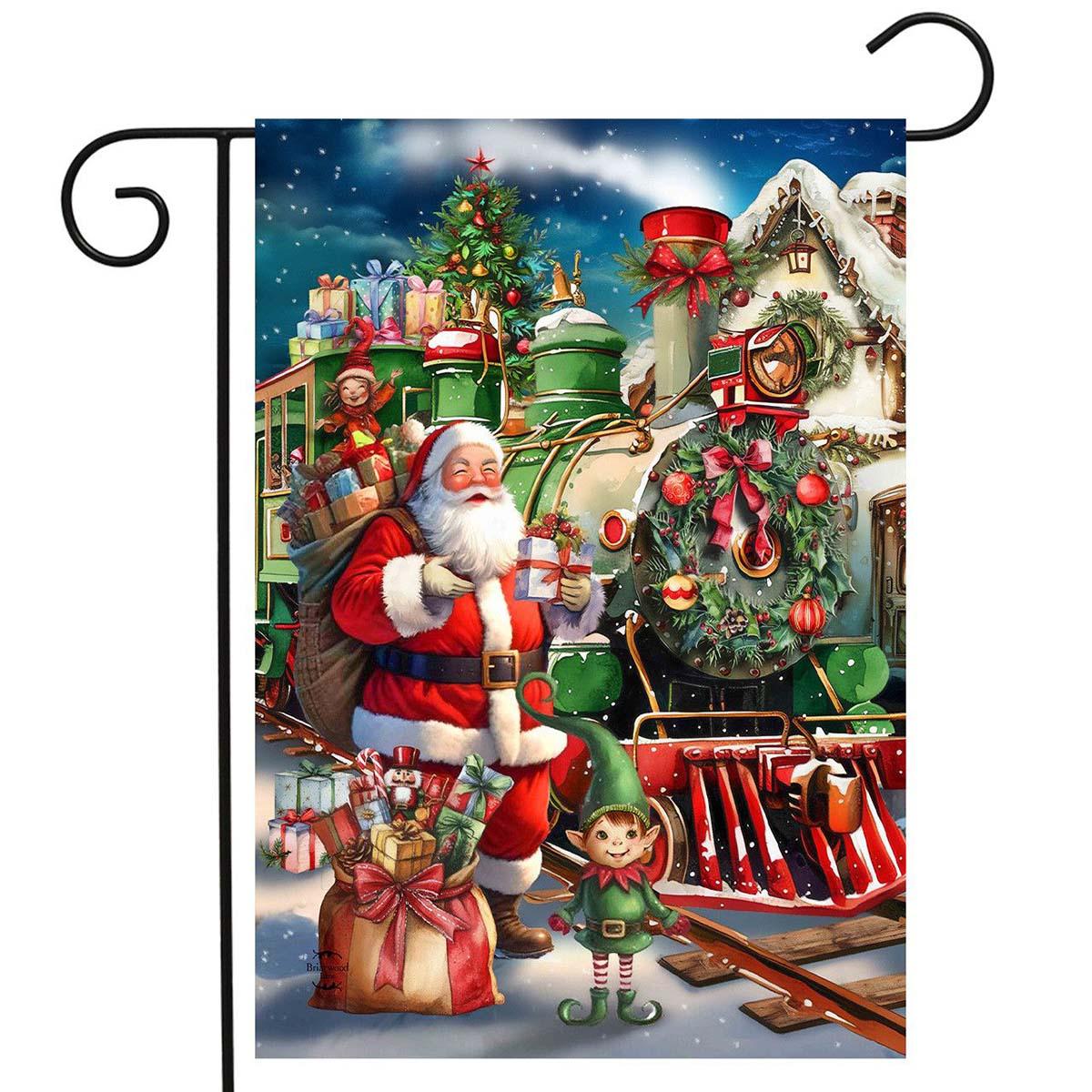 Briarwood Lane Holiday Express Garden Flag