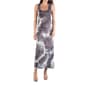 Womens 24/7 Comfort Apparel Tie Dye Scoop Neck Maxi Dress - image 1