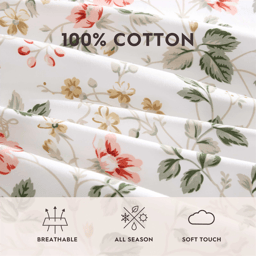 Laura Ashley® Meadow Floral Percale Sheet Set