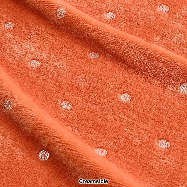 Superior Metallic Polka Dot Ultra-Plush Fleece Throw