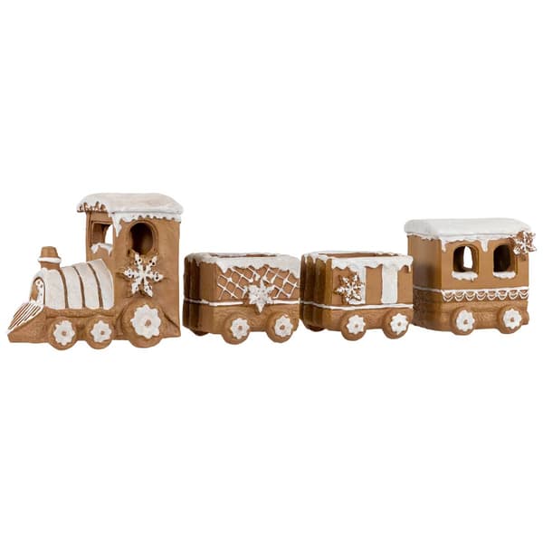 Northlight Seasonal 17.75in. Frosted Gingerbread Train D&#233;cor