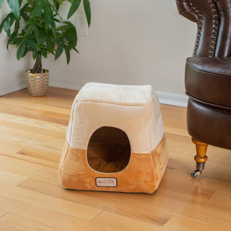 Armarkat 2-in-1 Cat Bed Cave Shape & Cuddle Pet Bed