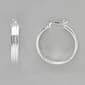 Marsala Fine Silver Plated Click Top Hoop Earrings - image 1