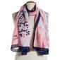 Womens Renshun Side Floral Oblong Silk Scarf - image 1