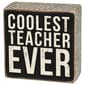 Primitives By Kathy Coolest Teacher Box Sign - image 1